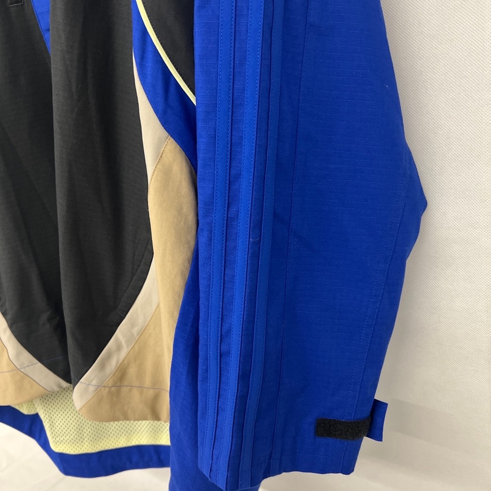 NEW NWT $170 ADIDAS ALLTIMERS JACKET BLUE / CARBON Mesh lining colorblock coat - Picture 10 of 12